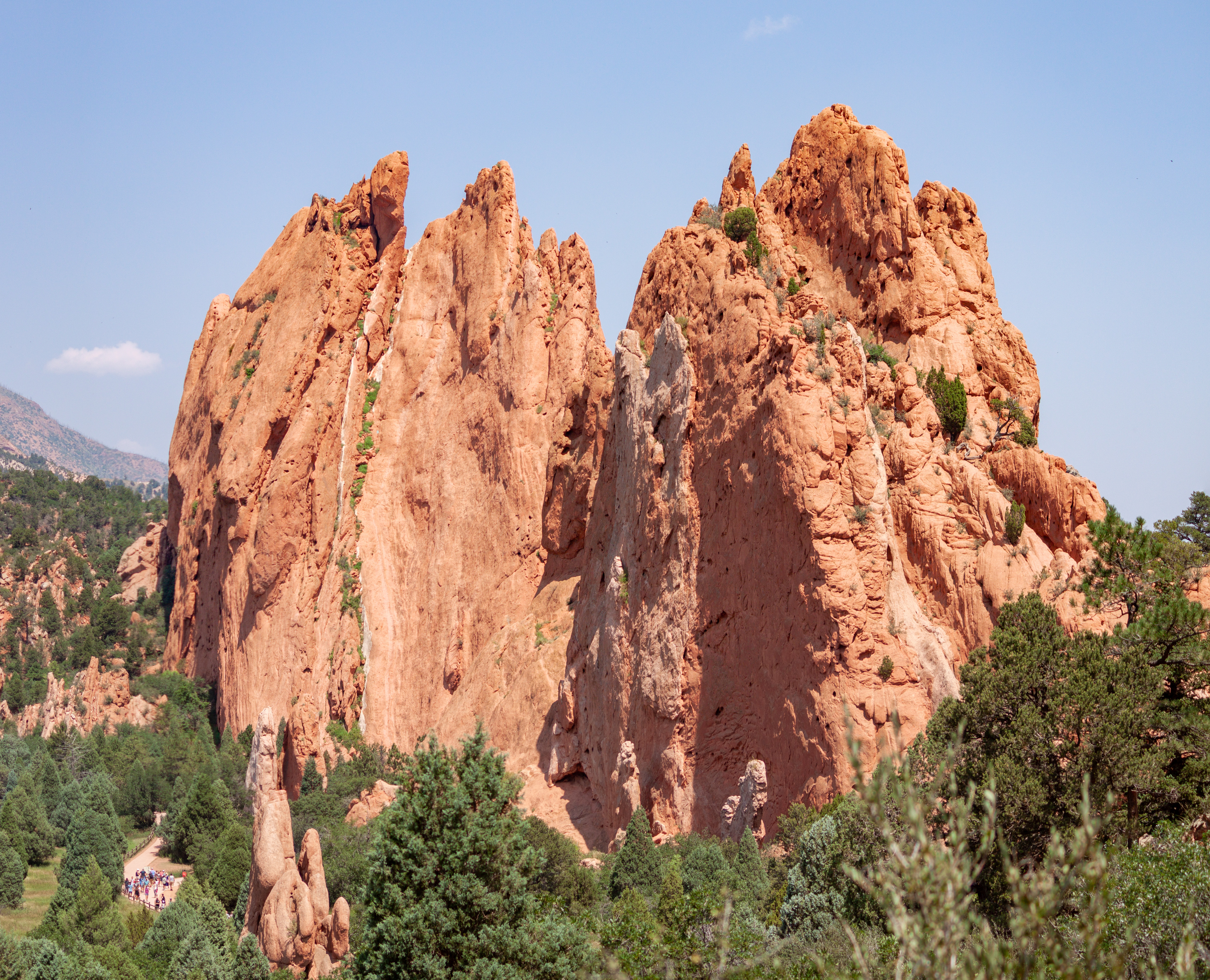 Towering rocks at the Garden of the Gods